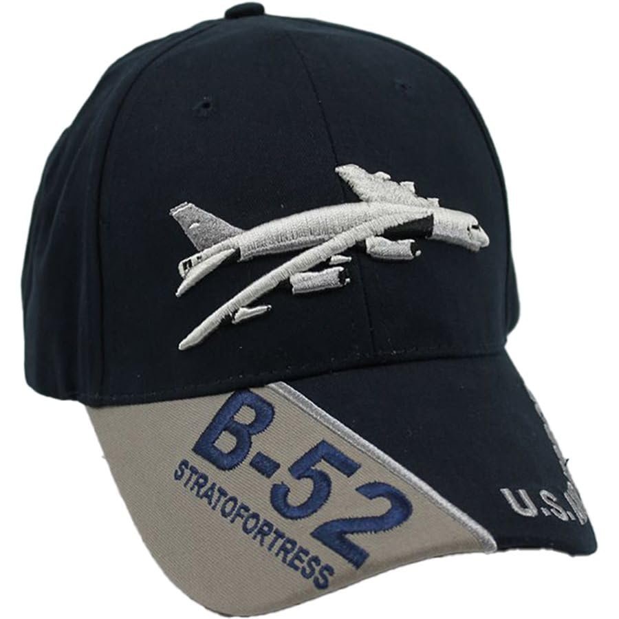 US Air Force 'B-52 Stratofortress' Embroidered Ball Cap Blue, Adjustable