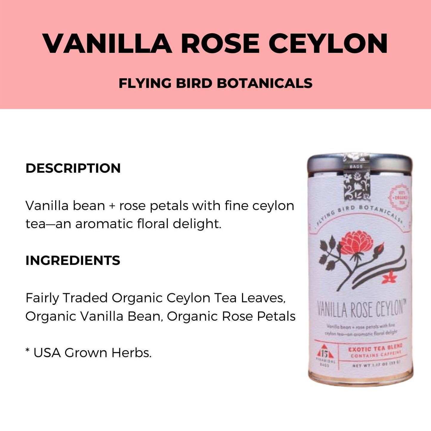Flying Bird Botanicals Gift Box (Holiday Cheer Tea Gift Box)