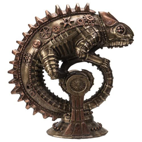 Pacific Giftware Mechanical Chameleon Steampunk Lizard