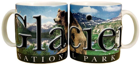 Americaware Glacier National Park 18oz. Color Relief Coffee Mug