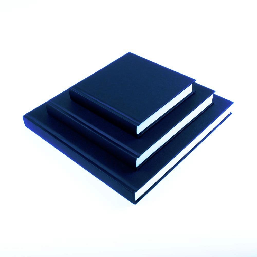Seawhite Black Cloth Hardback 140gsm Square 8x8"