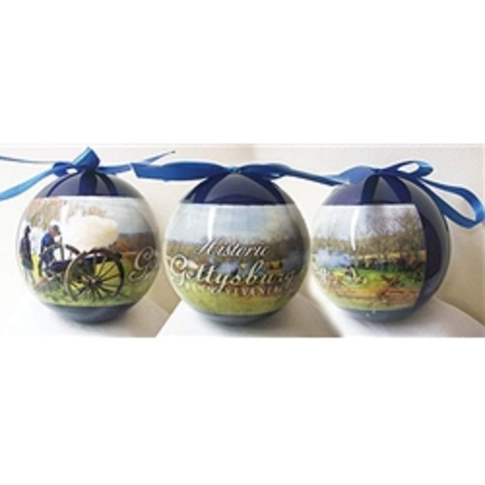 Americana Civil WAR Historic Gettysburg Pennsylvania Christmas Ball Ornament