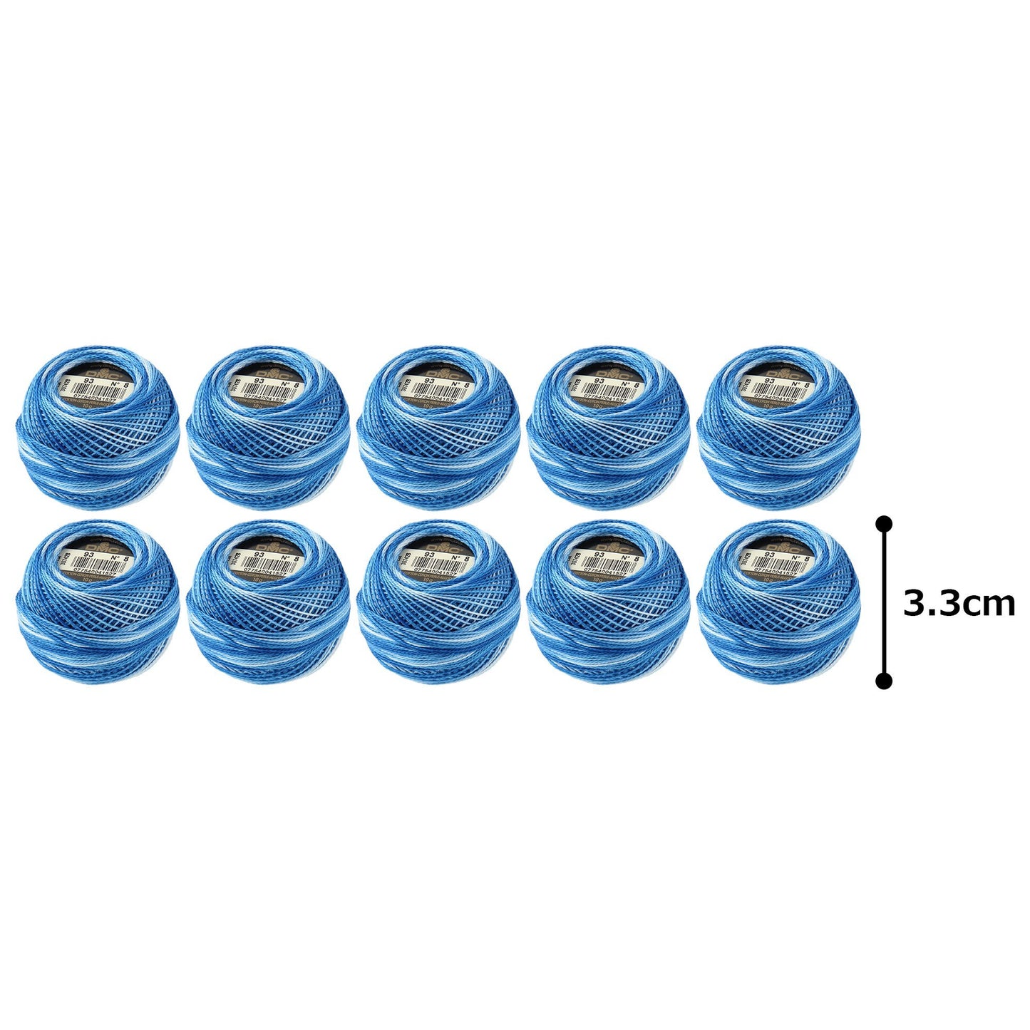 DMC Cotton Pearl Embroidery Thread, 10 Balls