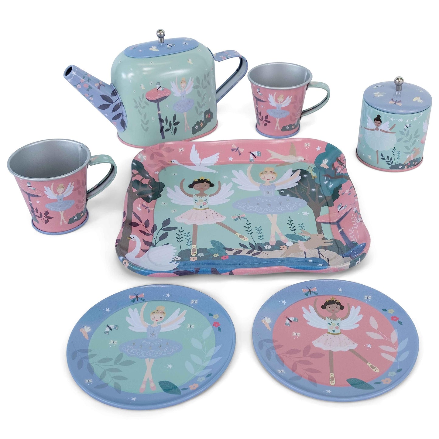 Floss & Rock Enchanted Tea Set for Ages 3 and Up, 9 Pieces Set, Imaginative or Group Play