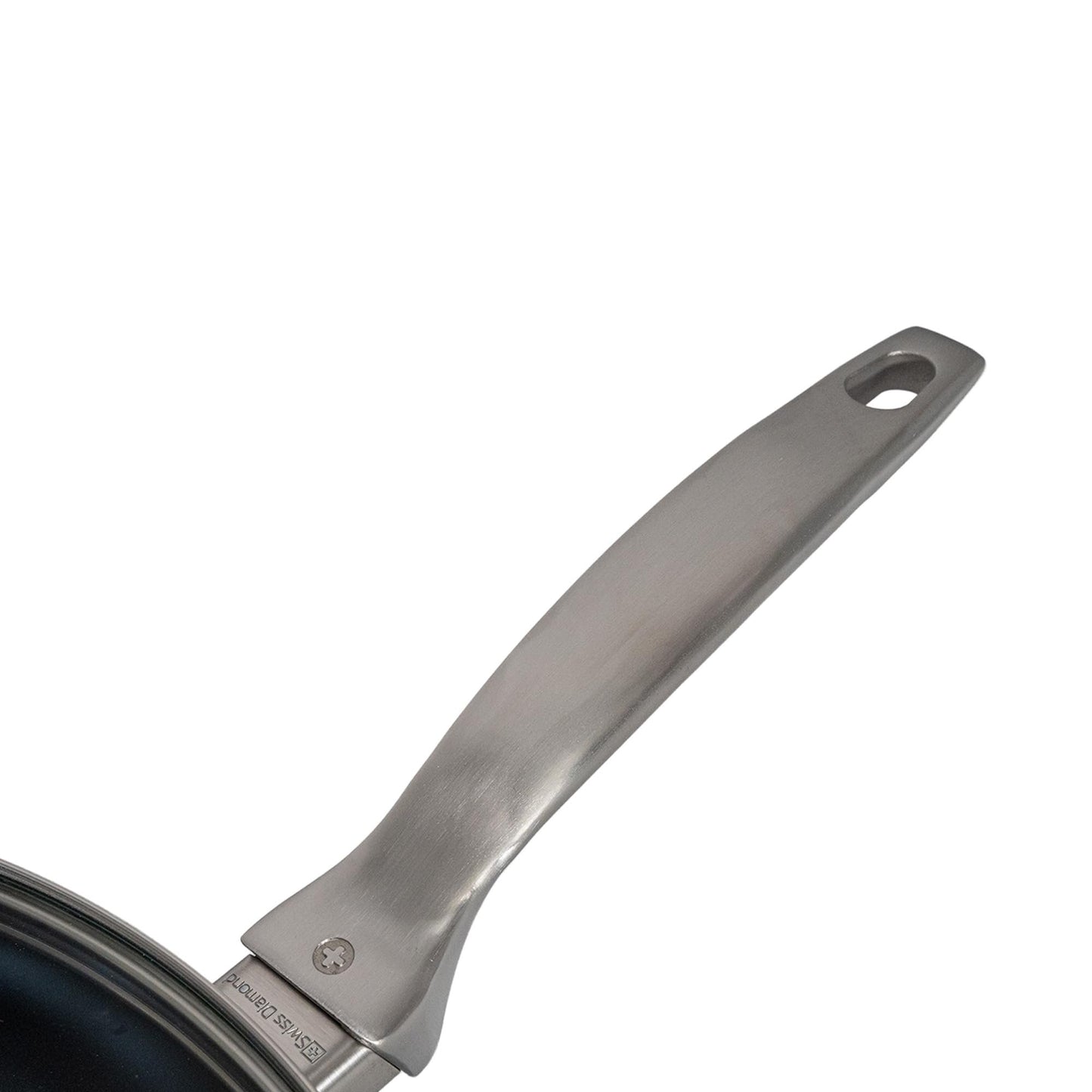 Swiss Diamond Nonstick Frying Pan Hybrid Ceramic and Diamond-Infused Fry Pan With Glass Lid, Dou Ceramic, Dishwasher and Oven Safe Fry Pans