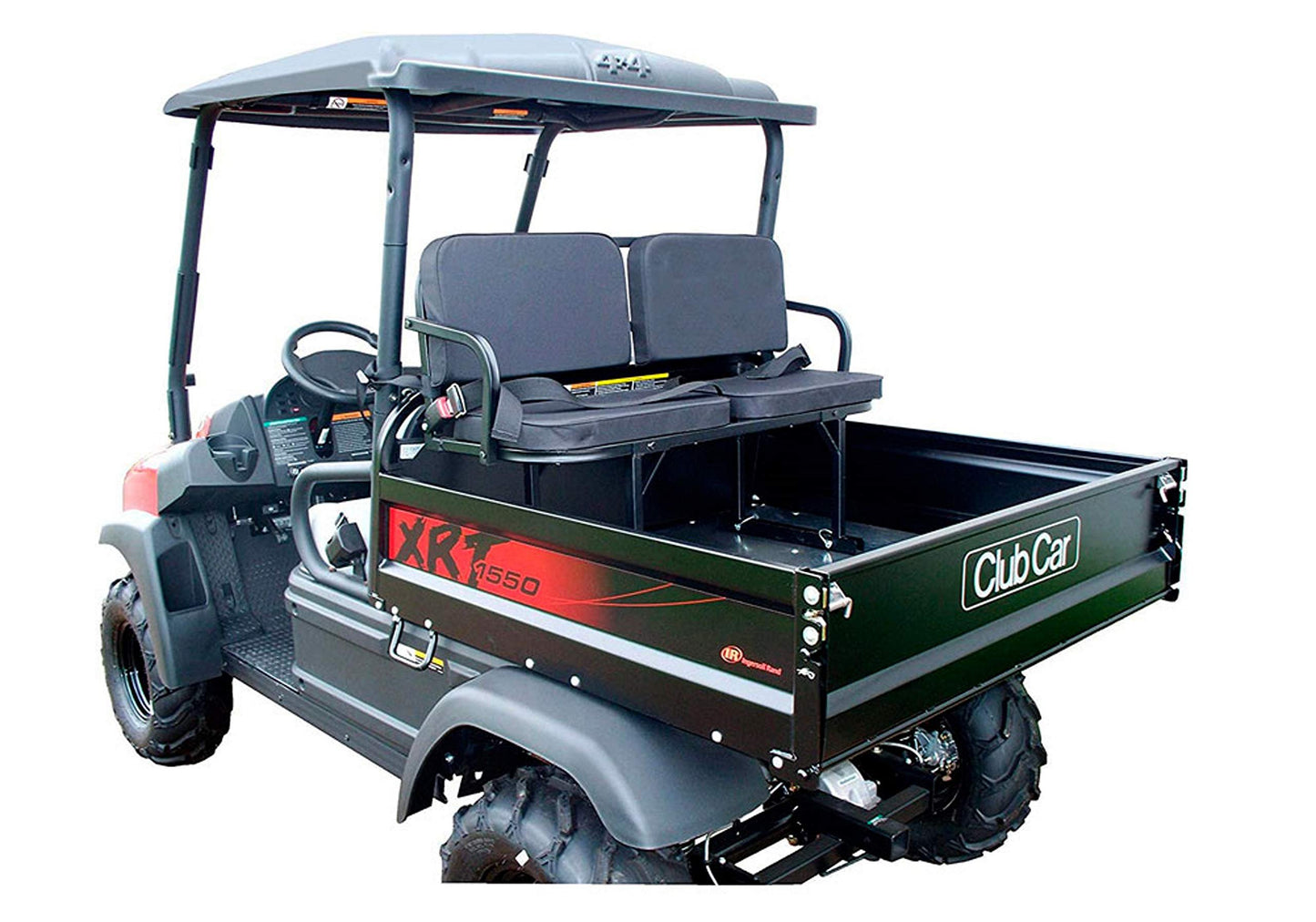 Great Day Original Rumble Seat and Deluxe Rumble Seat - For UTVs With 30”x 30”x 12” or Larger Bed Size - Black