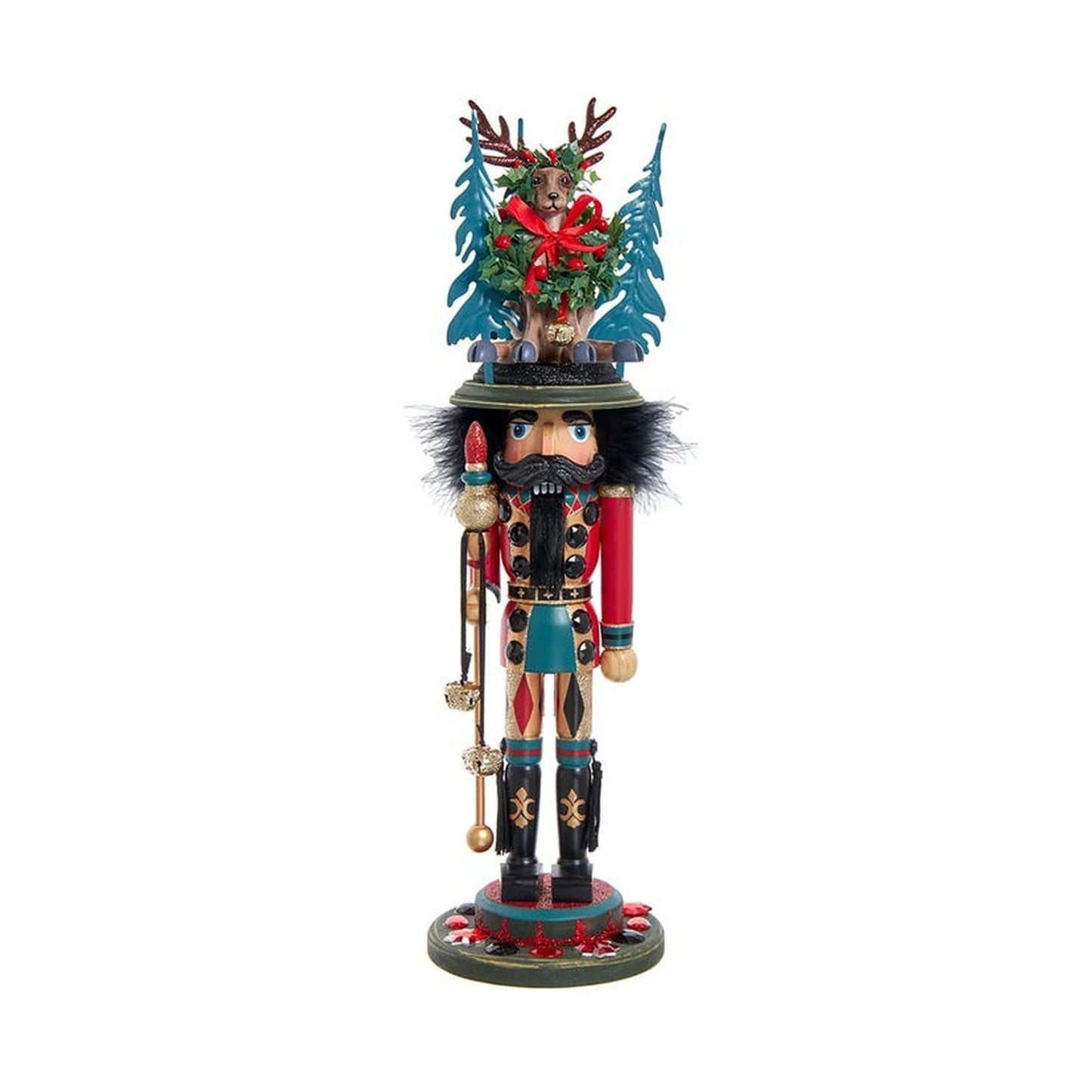 Kurt Adler 18-Inch Hollywood Nutcracker with Deer Hat