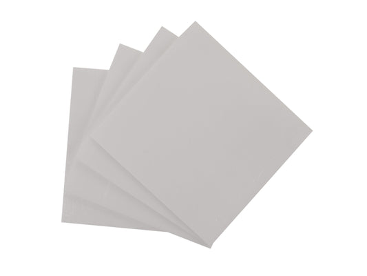 6" Clear Glass Squares - 90 COE Fusible Glass - 4 Pack