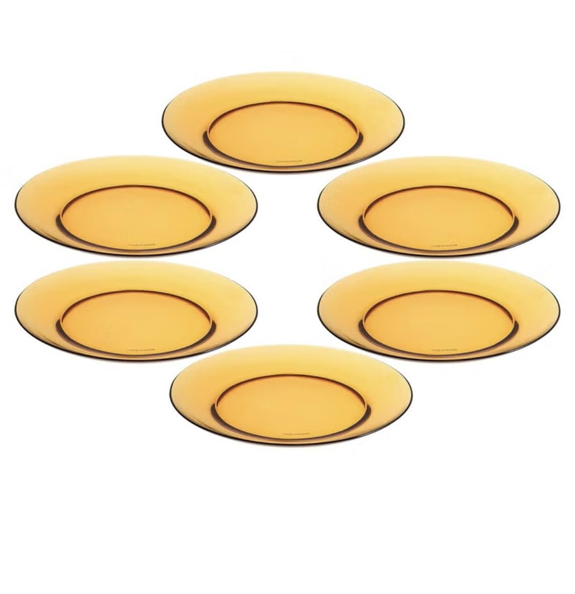 Duralex Vermeil-Set of 6 Dessert Plates 19 cm