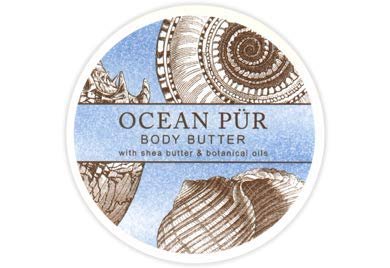 Greenwich Bay Trading Company Botanic Body Butter with Shea Butter and Cocoa Butter 8oz Tub