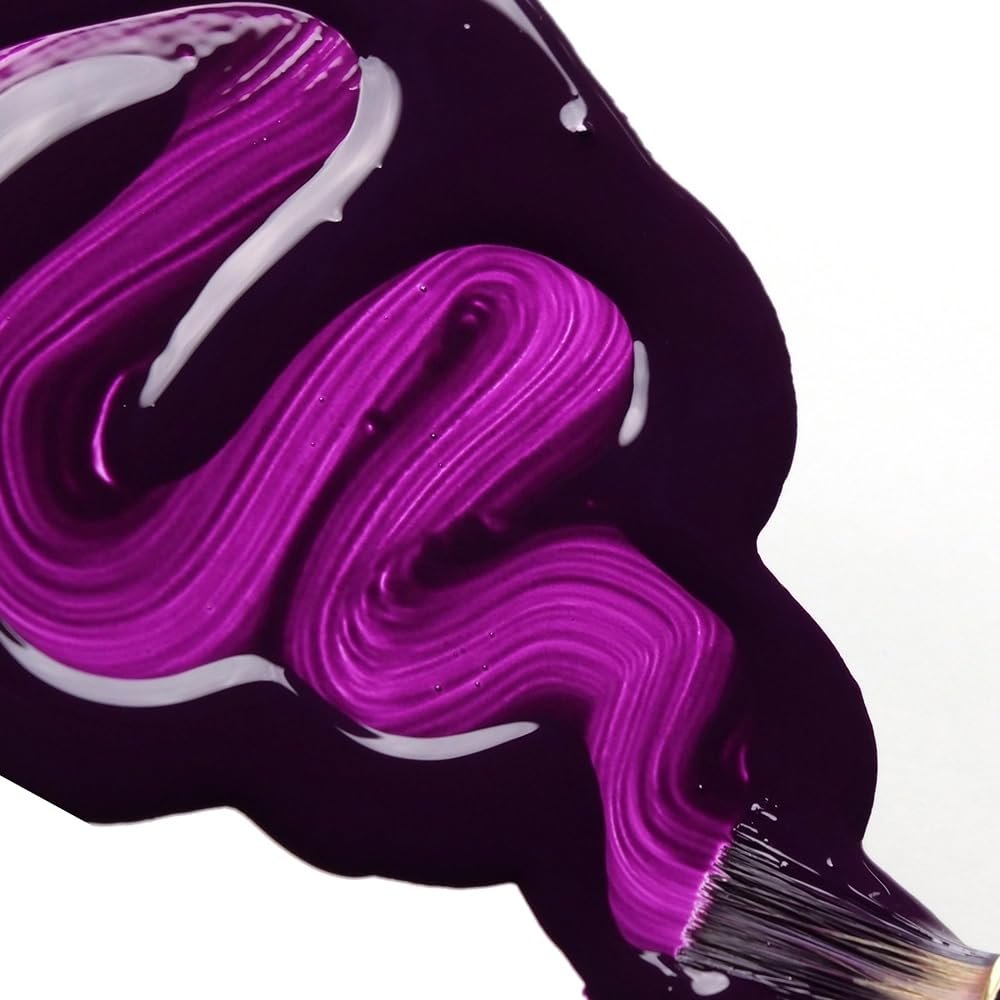 High Flow Acrylics by GOLDEN, Permanent Violet Dark, 16 fl. oz. Bottle, Professional Acrylic Paint, Semi-Transparent