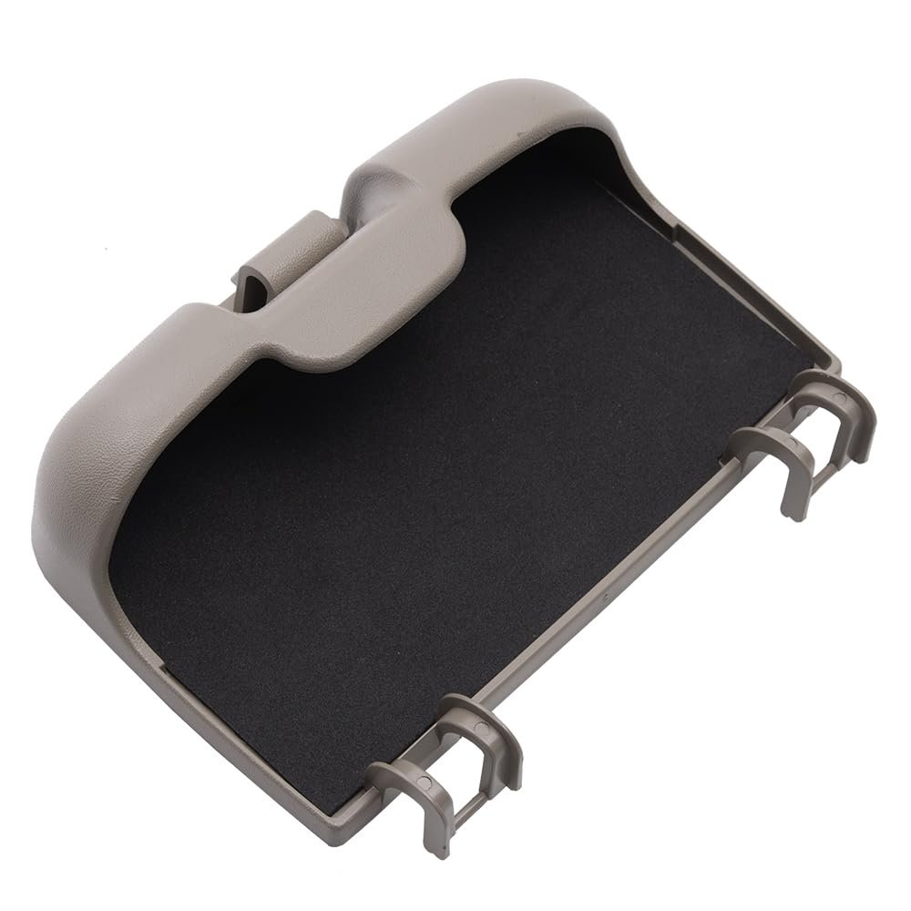 Brock Replacement Overhead Console Sunglasses Holder Box Tan Storage Bin Compatible with 2002-2007 F250 F350 F450 Super Duty Pickup Truck w/out Sunroof 2C3Z 7811586 BAA