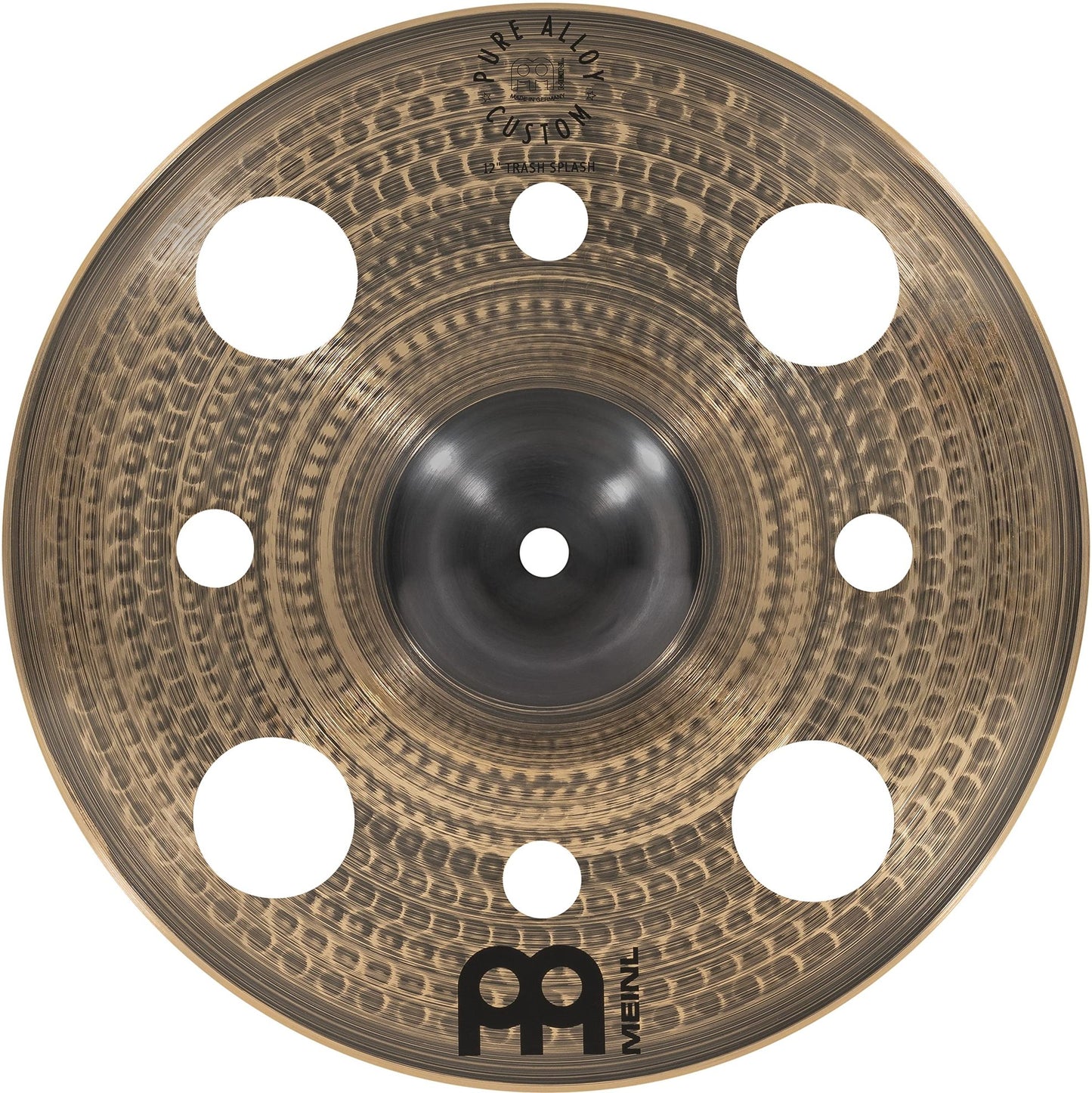 Meinl Cymbals Pure Alloy Custom 12" Trash Splash — Smoked Bronze/Brilliant Finish — Made in Germany, 2-Year Warranty (PAC12TRS)