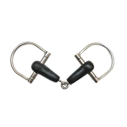 Showman Pony Stainless Steel 4" Rubber Mouth D-Ring Snaffle Bit! New Horse TACK!