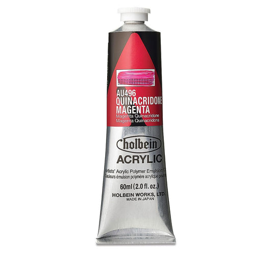 Holbein - Artist Heavy Body Acrylic - 60ml Tube - Quinacridone Magenta