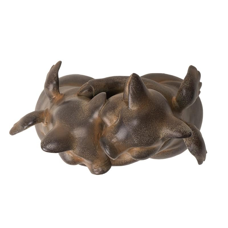 Pacific Giftware 5" Tall Flying Pig Couple Hugging Resin Figurine, Charming Home Accent