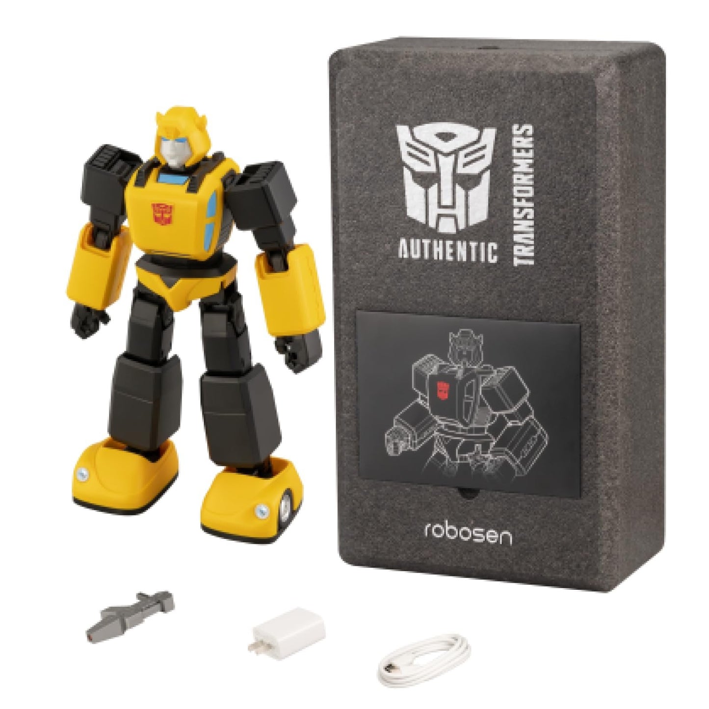 Robosen Transformers G1 Bumblebee Robot - Transforming Action Figure with Voice Commands, Programmable Moves, Authentic Sound Effects - A Must-Have for Transformers Fans and Collectors 13.4-Inch