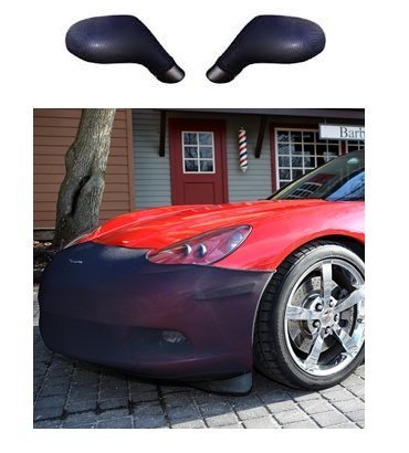 C6 Corvette Base Coupe Convertible NoviStretch Front + Mirror Bra High Tech Stretch Mask Combo Fits: C6 Corvette 05 Through 13 Base Coupe or Convertible (Does not fit The GS ZO6 or ZR1 Corvette)