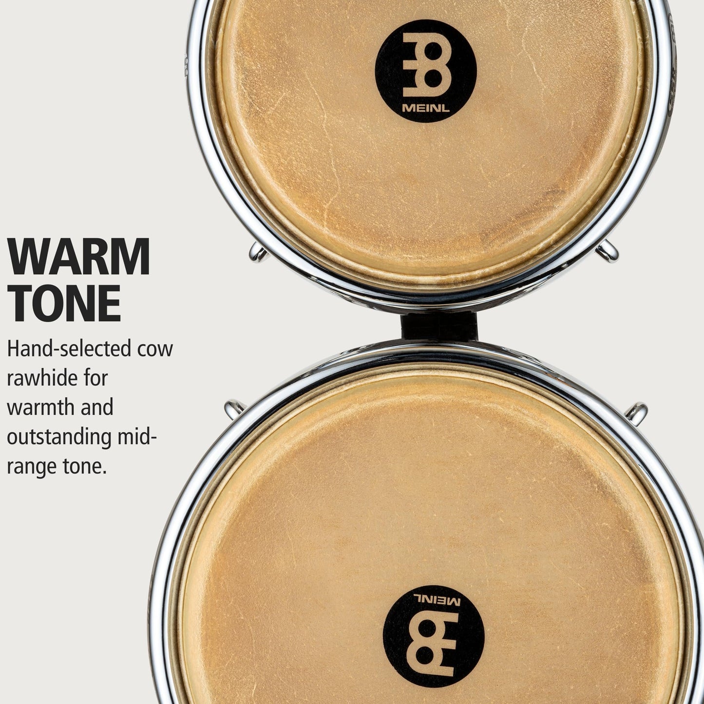 Meinl Percussion WB400VBR-M 7 8.5-Inch Woodcraft Bongos, Vintage Brown