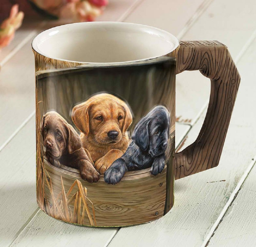 Wild Wings All Hands on Deck - Labs Coffee Mug by Rosemary Millette