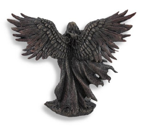 Veronese Design 11 Inch Six Winged Seraphim Angel Cold Cast Resin Bronze Finish Religious Statue