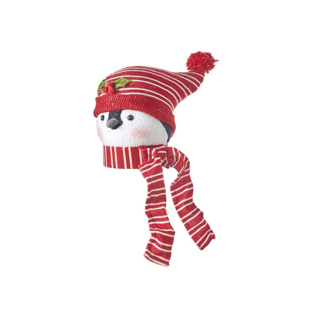 RAZ Imports 2021 Snowed in 13.5-inch Penguin Head Tree Topper