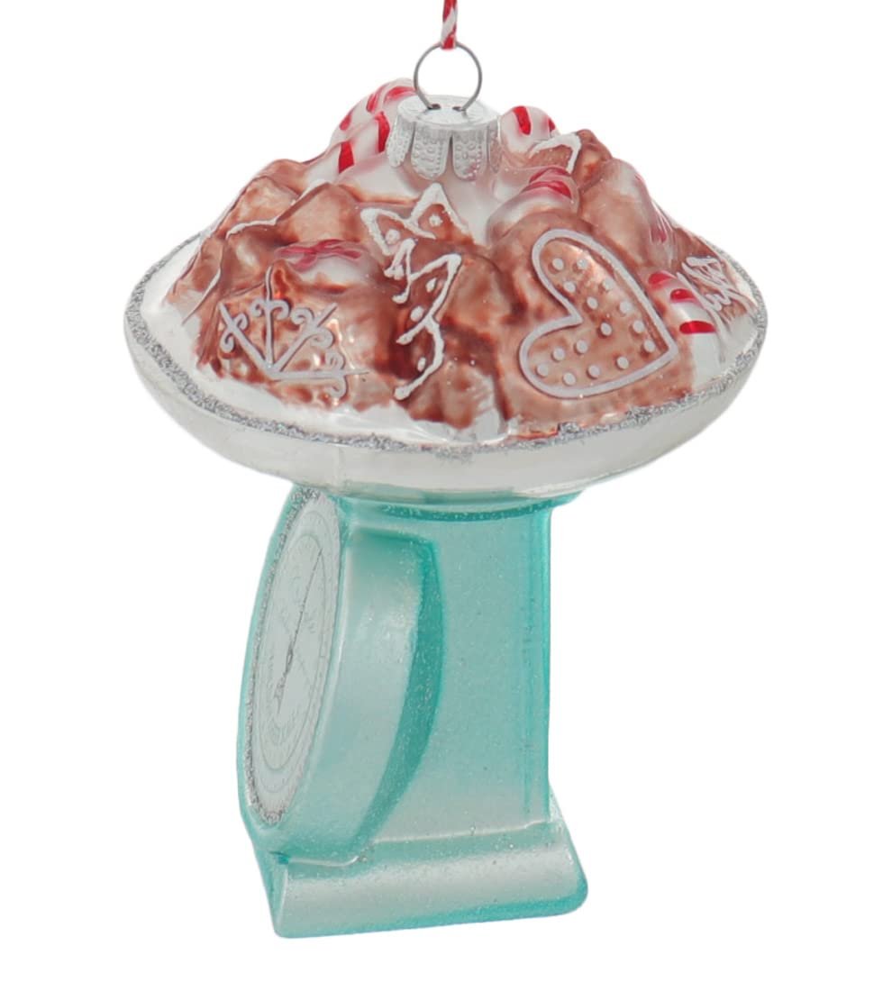 RAZ Imports 4152865 Holiday Sweets Scale Ornament, 4-inch Height