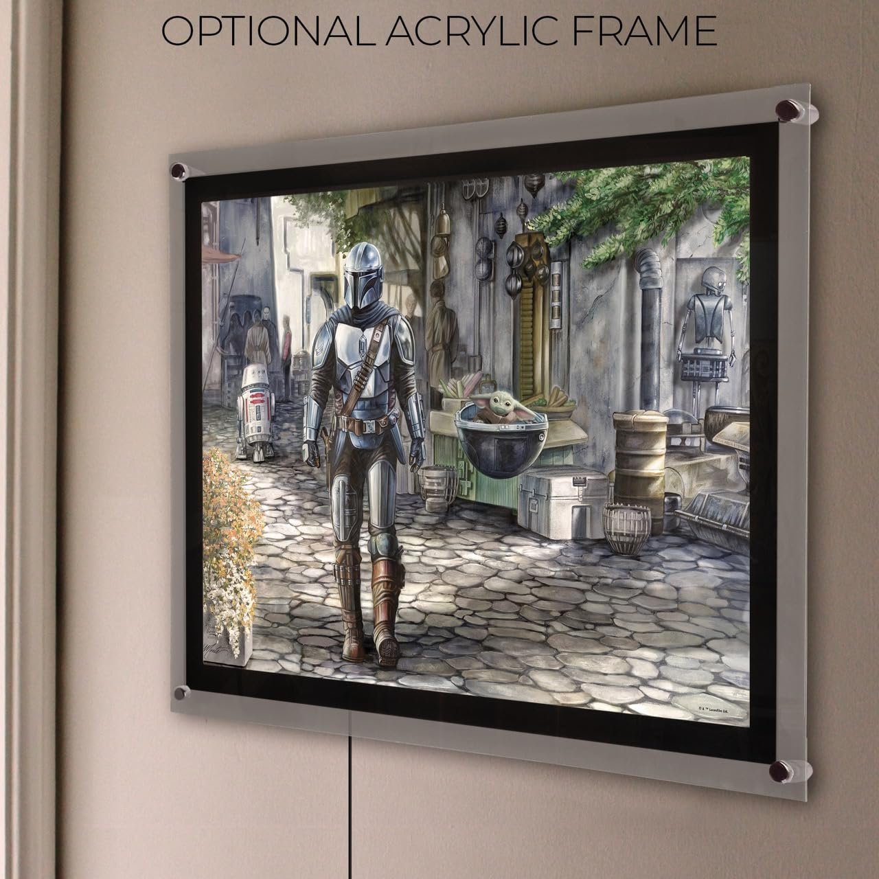 Star Wars – Thomas Kinkade – Durable 24” x 17” MightyPrint Wall Art – NOT Made of Paper – Officially Licensed Collectible
