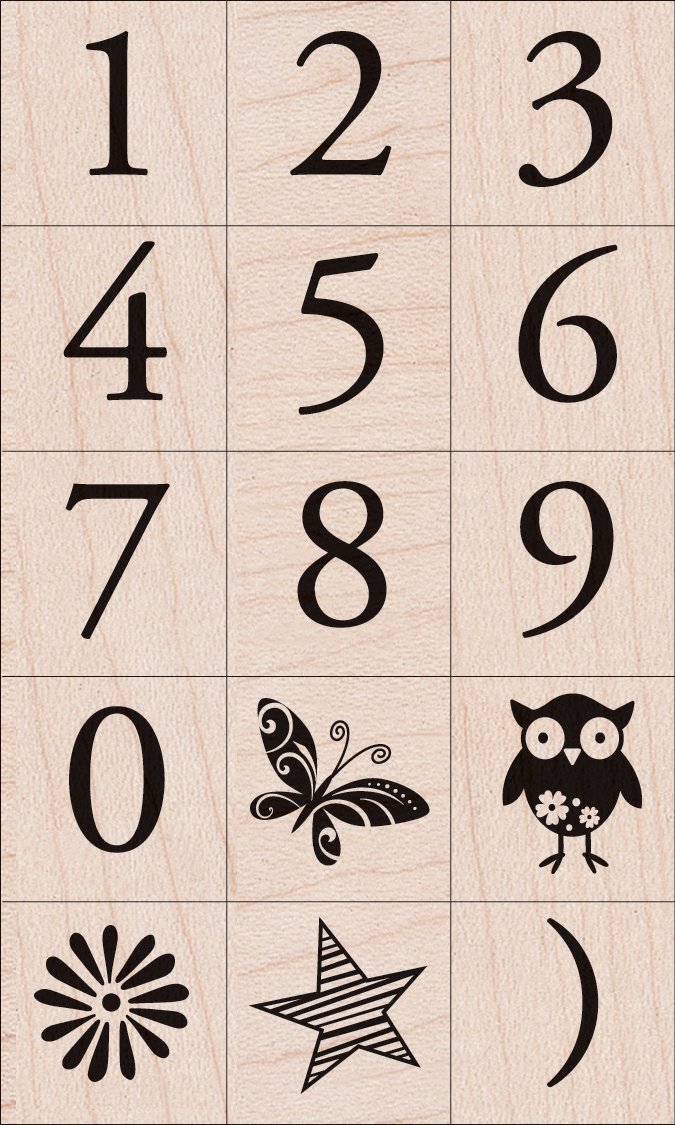 Hero Arts LP453 Wood Sets, Golden Age Large Letter Set