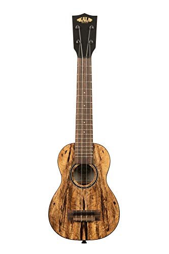 Kala Spalted Mango Series Long Neck Soprano 4 String Ukulele, KA-MG-SLNG