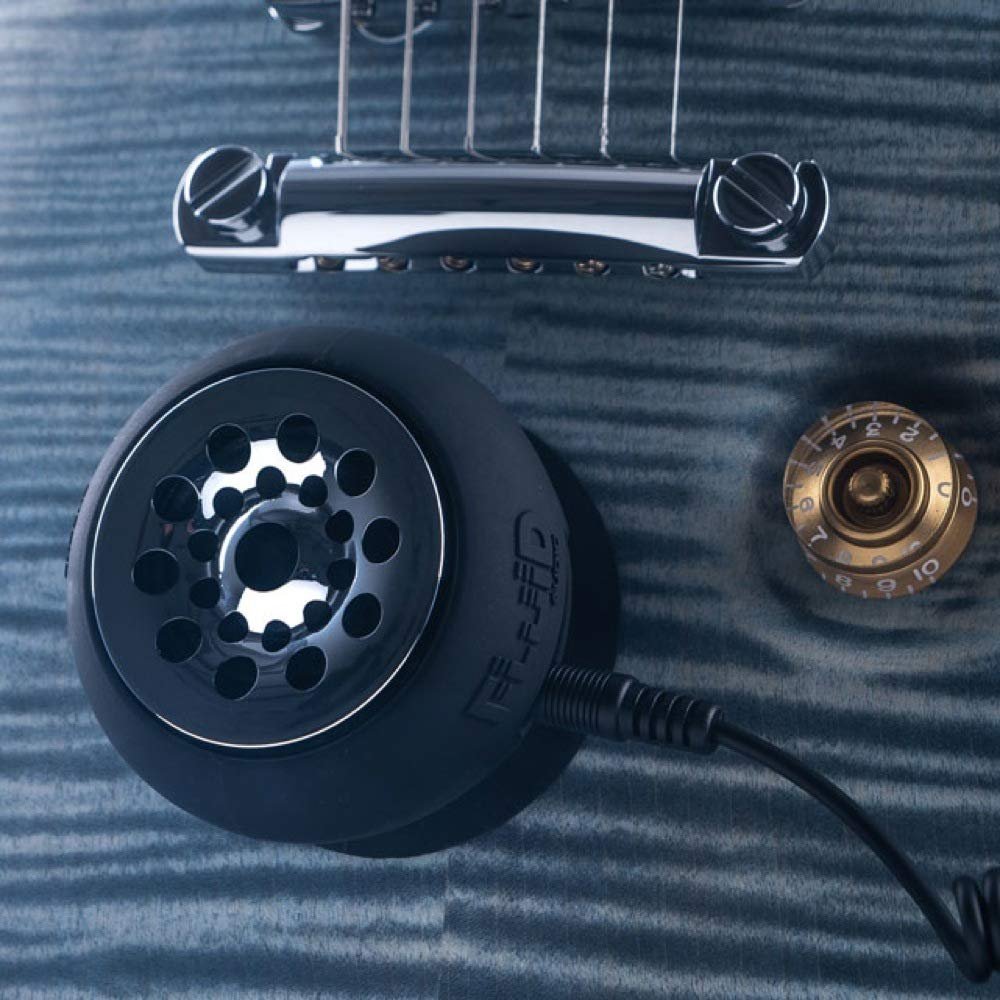 Fluid Audio Strum Buddy Heavy Metal Edition Stick-On Guitar Amplifier with Overdrive, Reverb & Phaser DSP Effects - Black