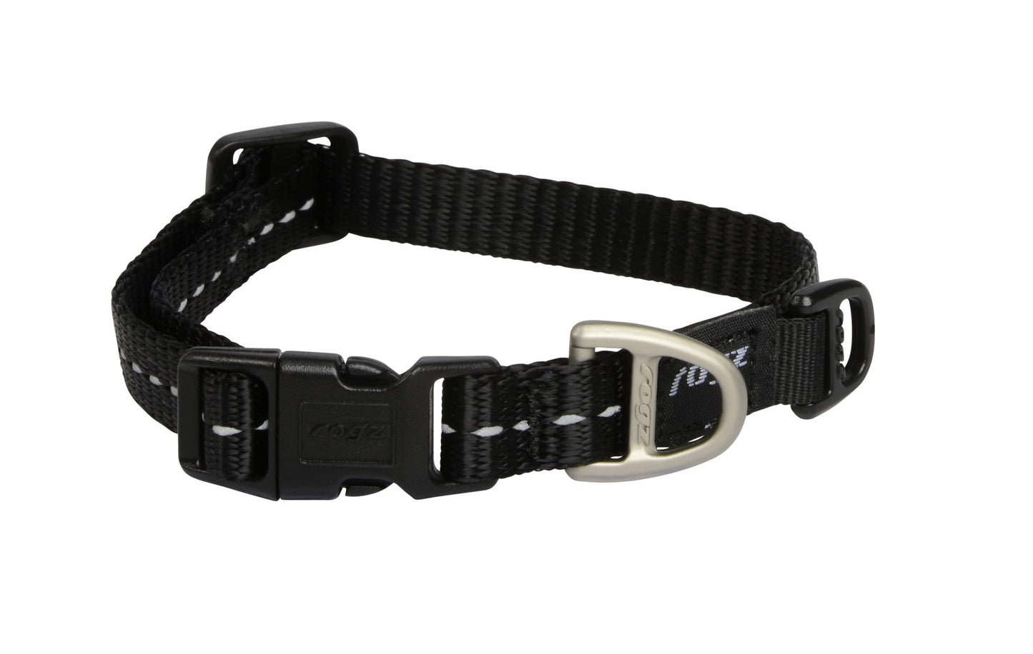 Rogz Utility Large 3/4-Inch Reflective Fanbelt Dog Collar
