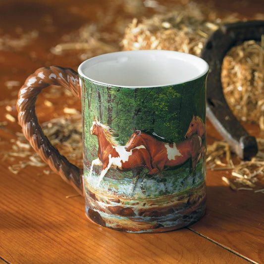 Spring Creek Horse Sculpted Mug by Chris Cummings