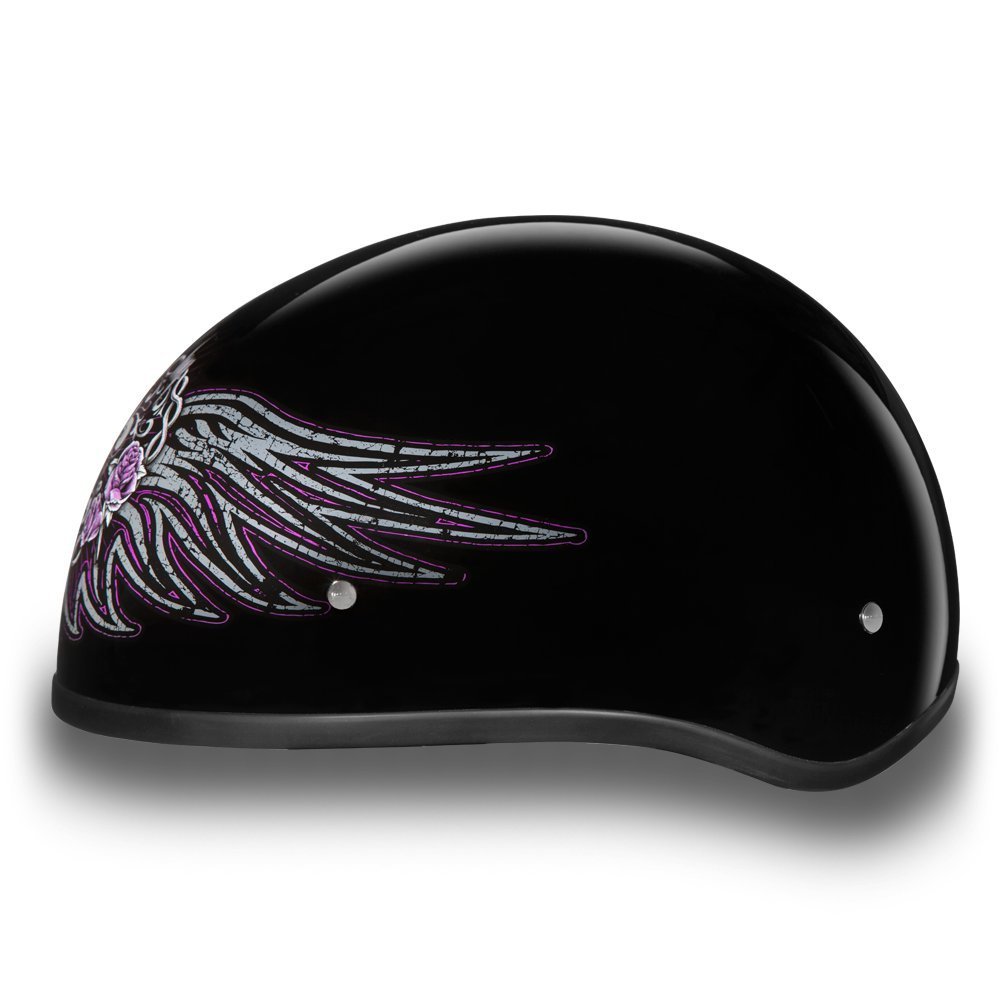 Daytona Helmets Half Skull Cap Motorcycle Helmet – DOT Approved [Graphics]…