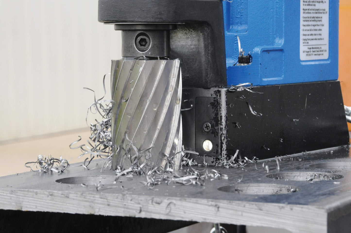 Hougen 12116 1/2 Inch Diameter x 1 Inch Depth of Cut 12,000 Series High Speed Steel Annular Cutter 3/4 Inch Weldon Shank for Magnetic Drills