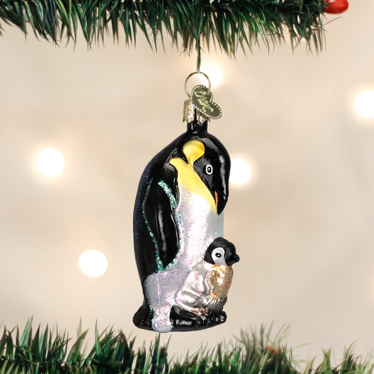 Old World Christmas Glass Blown Penguin Ornaments