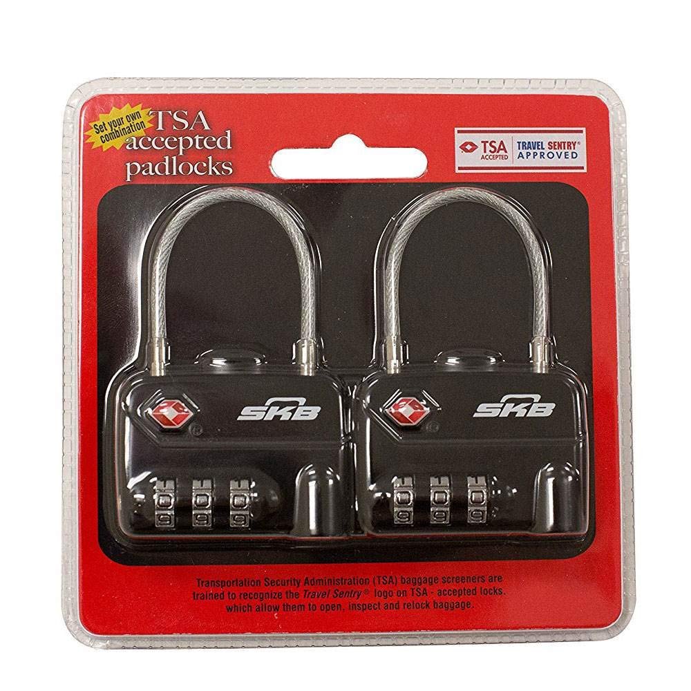 SKB 1SKB-PDL-C TSA Combination Cable Padlock - 2 Per Pack