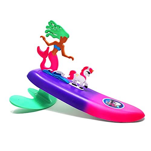 Surfer Dudes Legends & Surfer Pets Wave Powered Mini-Surfer, Pet and Surfboard Beach Toy