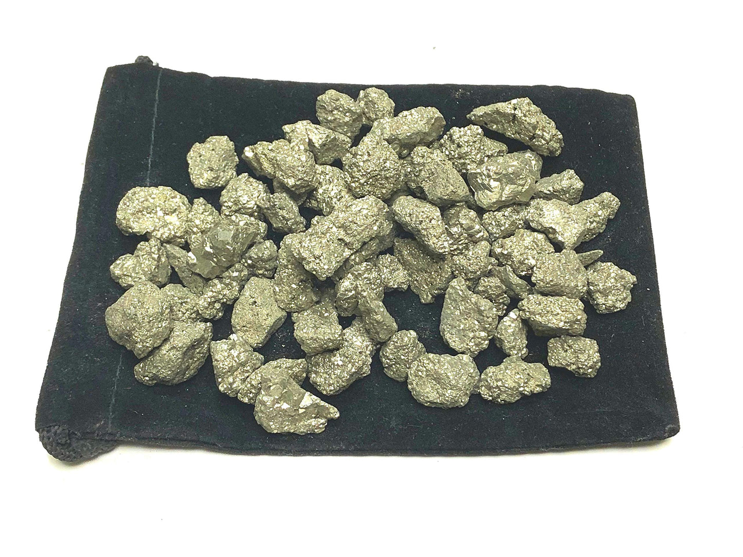 Zentron Crystal Collection: Natural Rough Pyrite Fools Gold 1/2" Pieces (1/2 Pound)