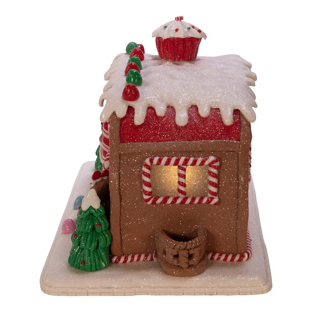 Kurt Adler 6-Inch Gingerbread Camper House Table Piece