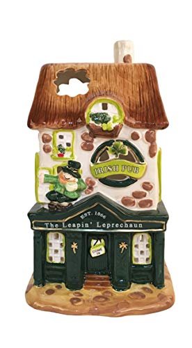 Blue Sky Ceramics Irish Pub Candle House, Multi (20312)