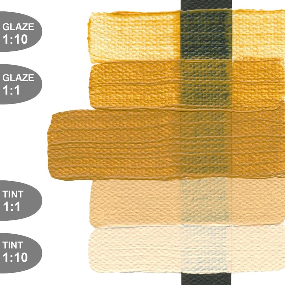 Heavy Body Acrylics by GOLDEN, Yellow Ochre, 16 fl. oz. Jar, Professional Acrylic Paint, Semi-Opaque