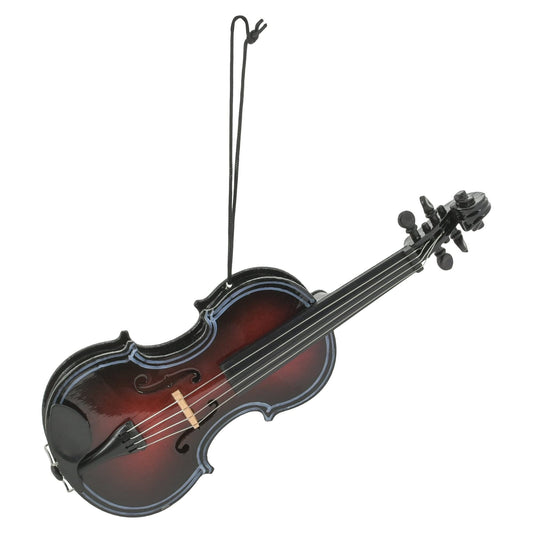 Broadway Gifts Dark Brown Fiddle Tree Ornament,5 inch