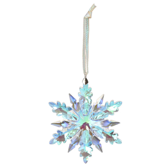Old World Christmas Radiant Crystal Snowflake Glass Hanging Ornament