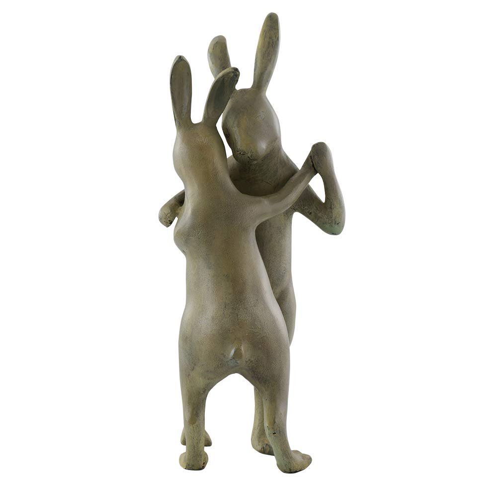 SPI First Dance Garden Sculpture Rabbit Couple