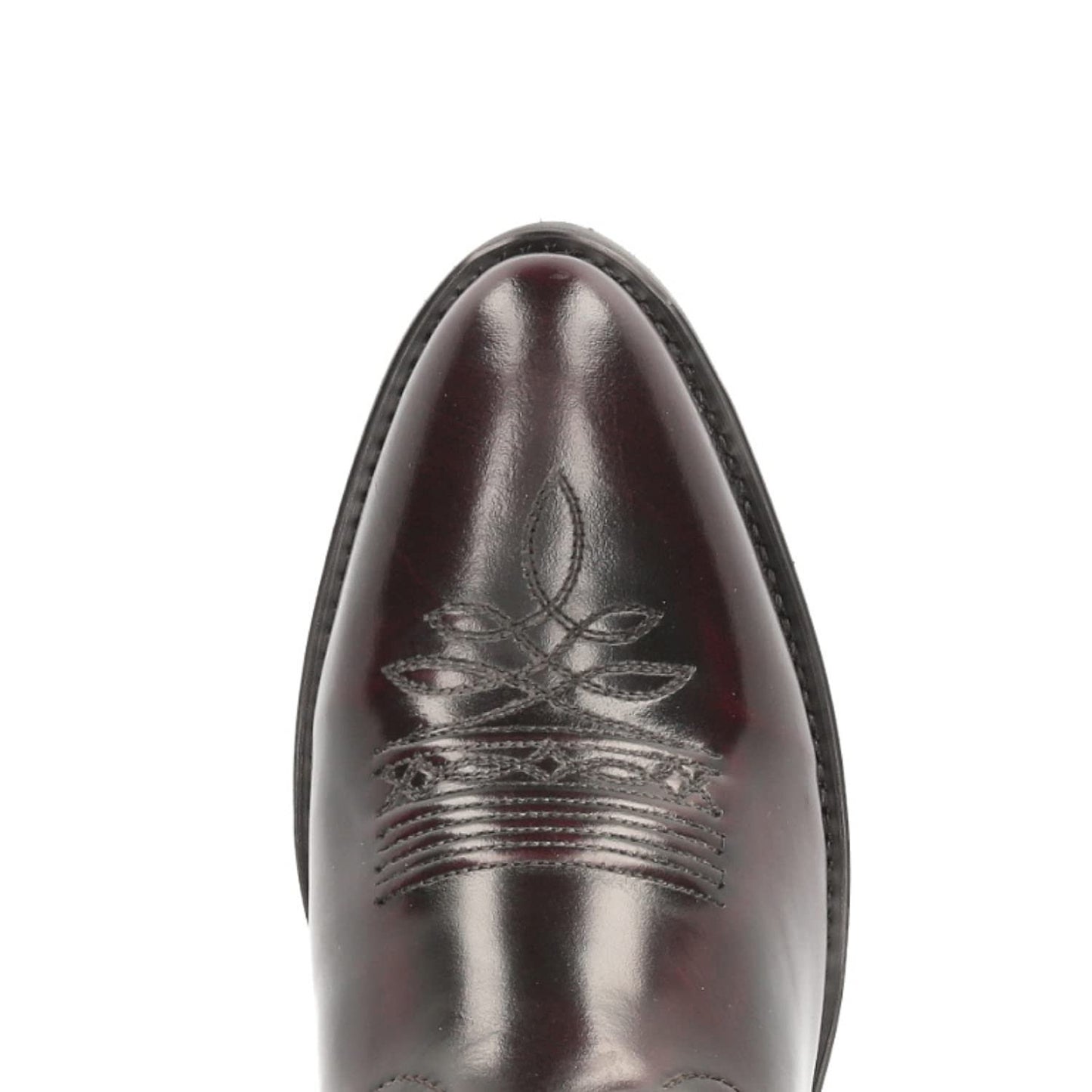 Smoky Men's 11" Black Cherry Leather Western Cowboy Boot