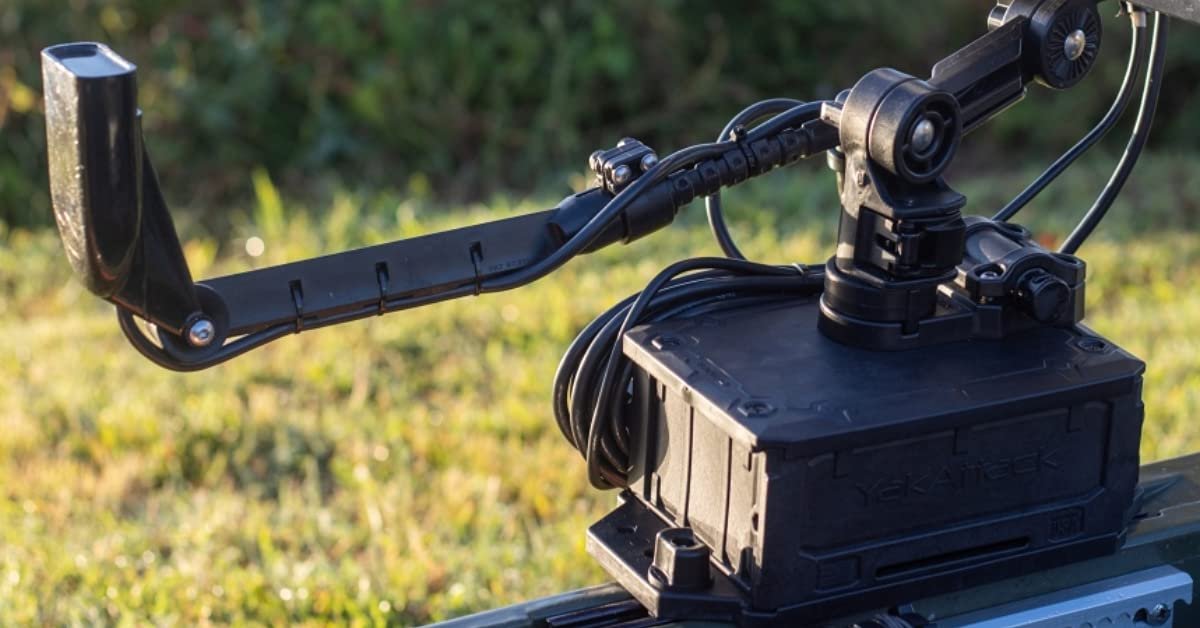 YakAttack CellBlok Battery Box & Switchblade Transducer Arm Combo - Color Options | USA Made | Kayak Fish Finder Mounting | Compact & Tool-Free Install | Track Compatible | Universal Kayak Accessory
