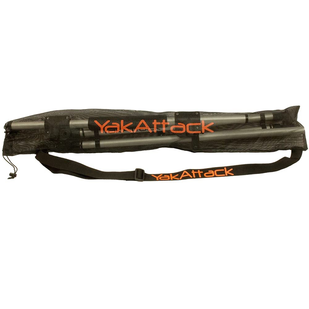 YakAttack CommandStand Universal Kayak Stand Assist Bar | Adjustable Width | Includes Paddle Holders & Accessory Mounts | Track or Flat Mount | Folding Frame | Made in USA