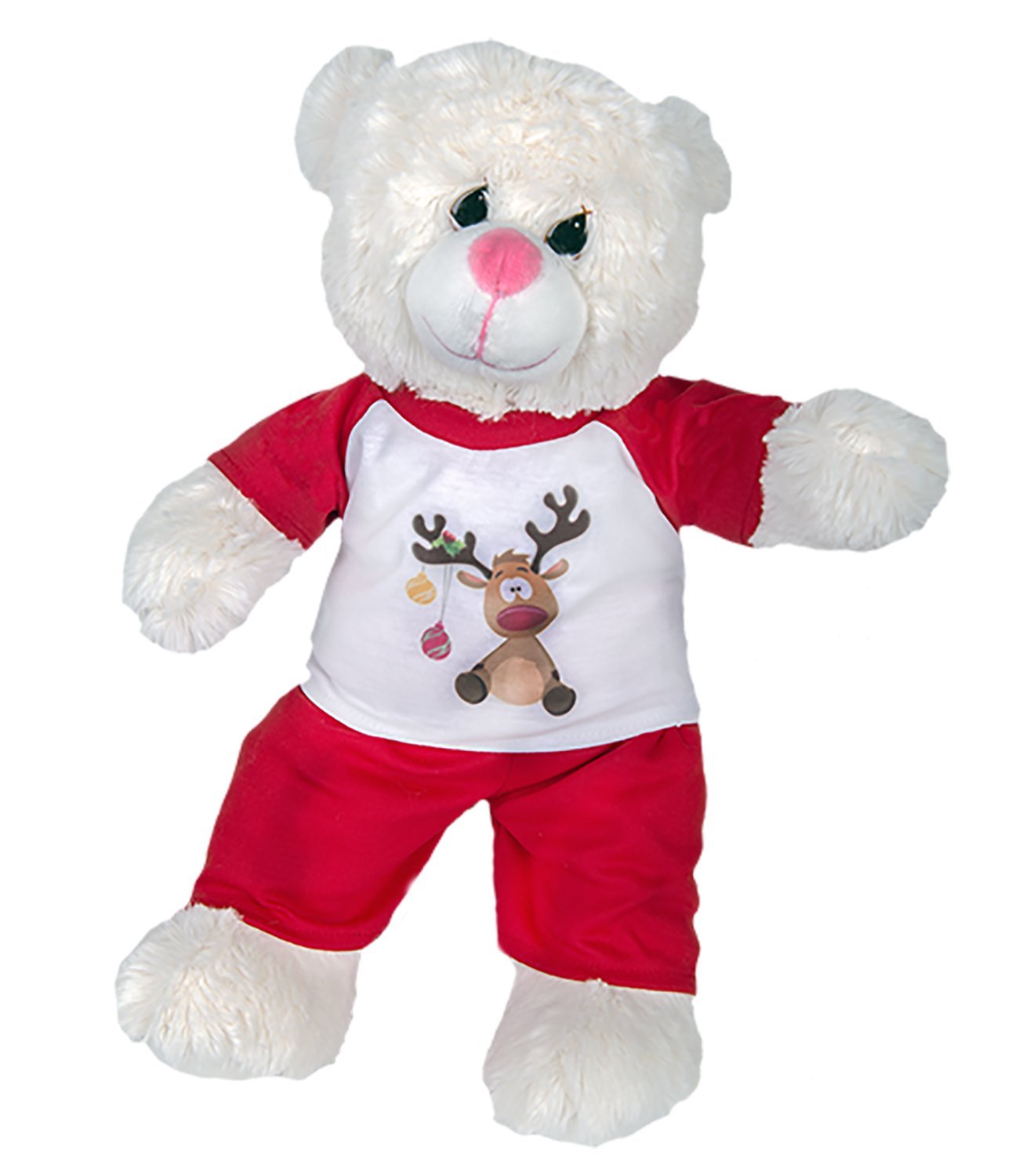 Reindeer PJs Teddy Bear Clothes Fits Most 14"-18" Build-a-Bear and Make Your Own Stuffed Animals