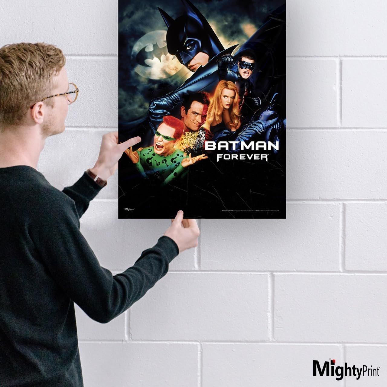 DC Batman 85th Anniversary – Durable 17” x 24” MightyPrint Wall Art – NOT Made of Paper – Officially Licensed Collectible